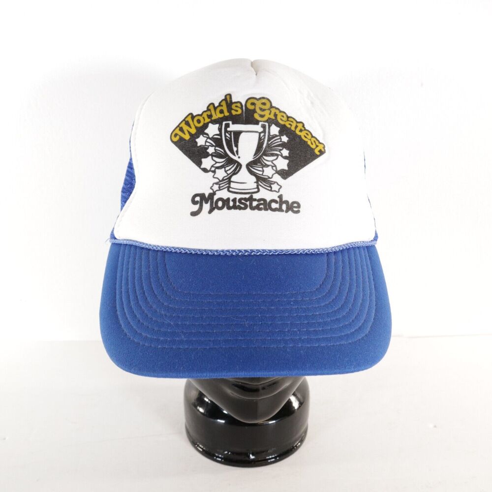 World's Greatest Moustache Nissun Cap Trucker Hat Snap back Mesh Back